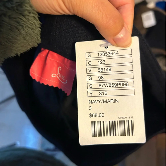 NWT Urban Outfitters Lux Navy Blue Y2K Gaucho Cropped Pants - Picture 3 of 4